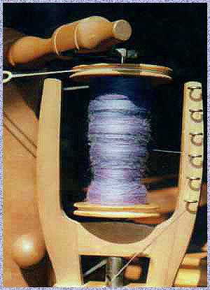 Spinning techelet dyed wool